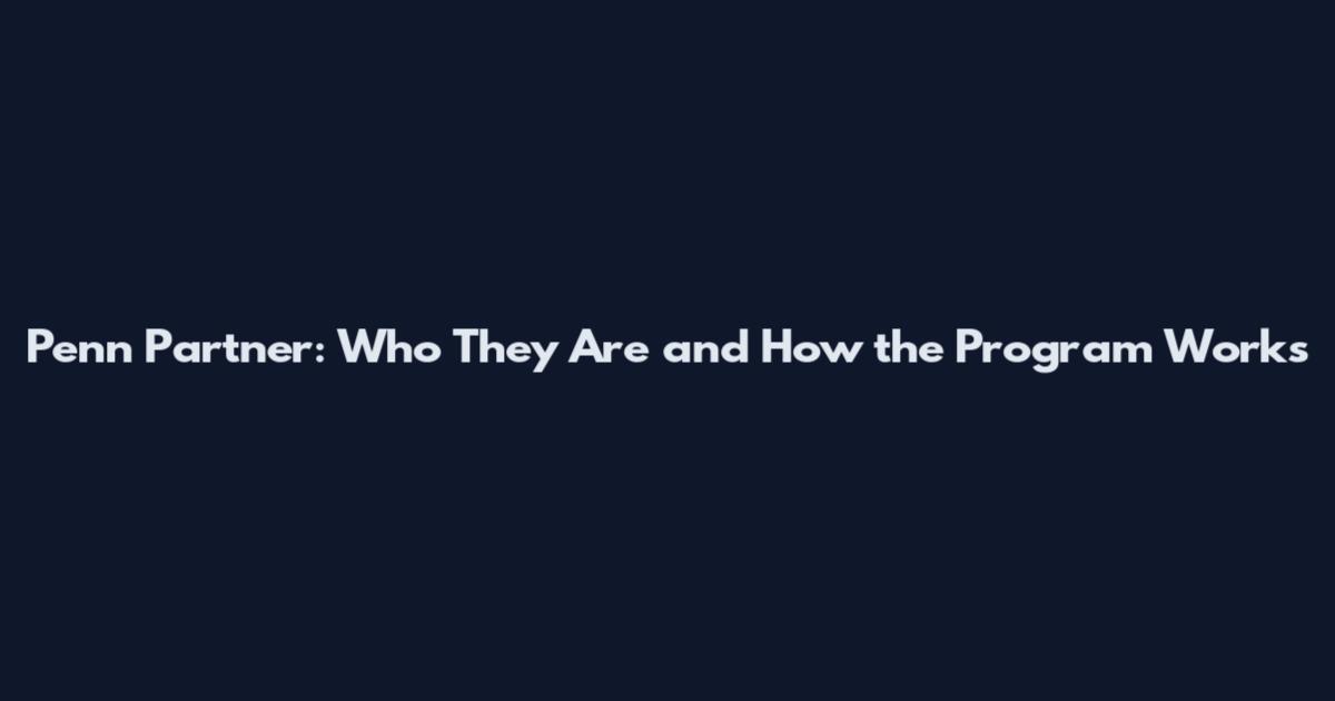 Penn Partner: Who They Are and How the Program Works