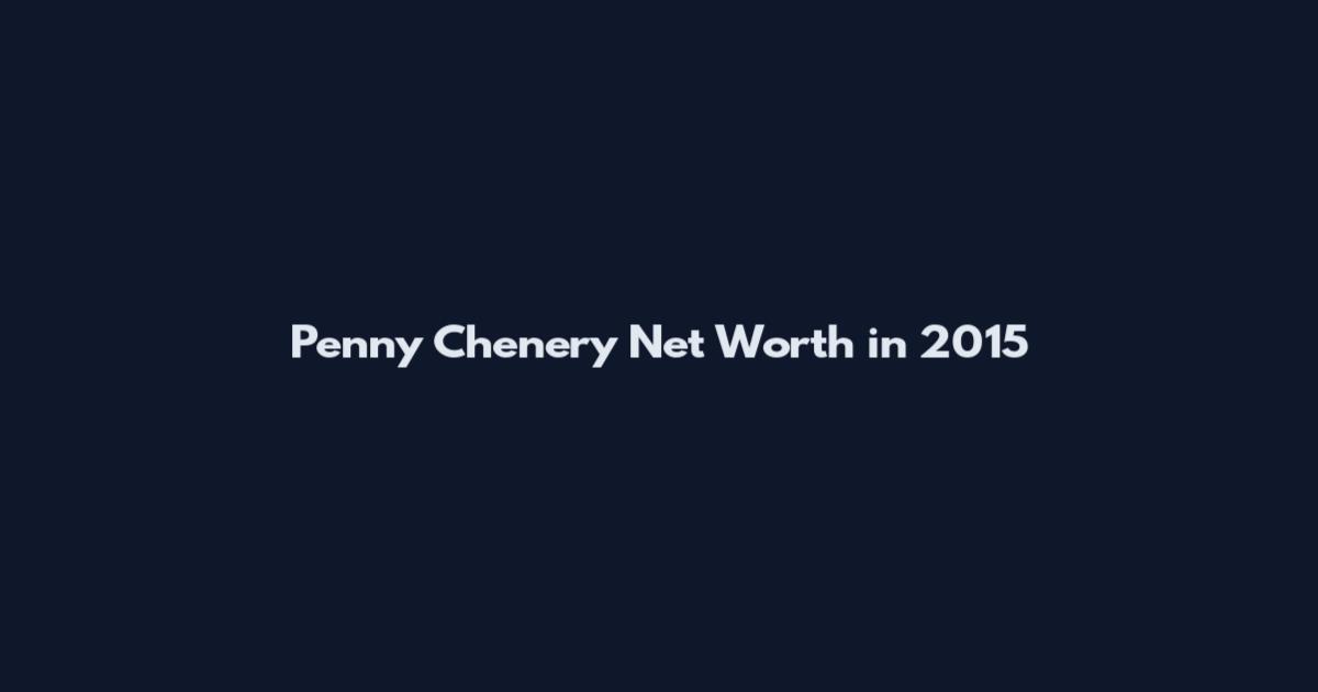 Penny Chenery Net Worth in 2015