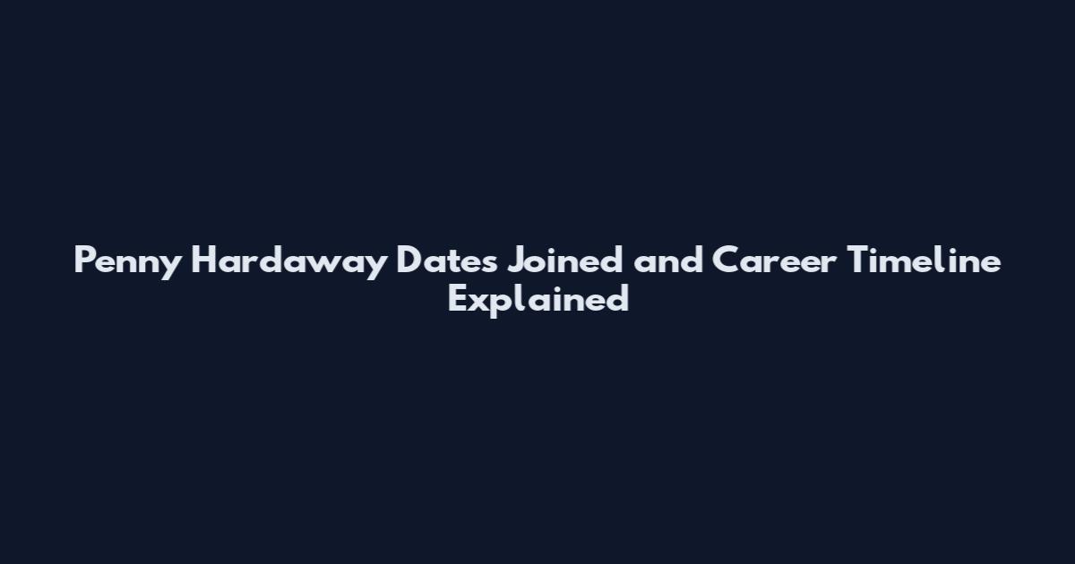 Penny Hardaway Dates Joined and Career Timeline Explained