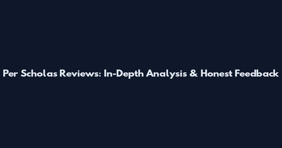 Per Scholas Reviews: In-Depth Analysis & Honest Feedback
