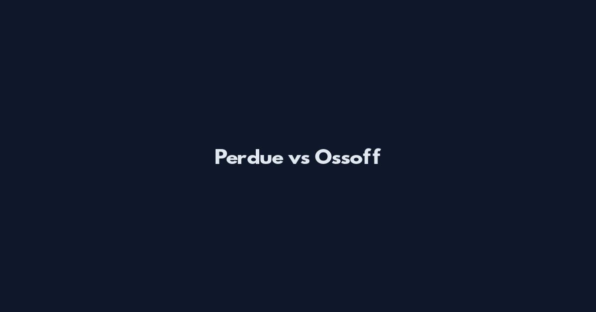 Perdue vs Ossoff