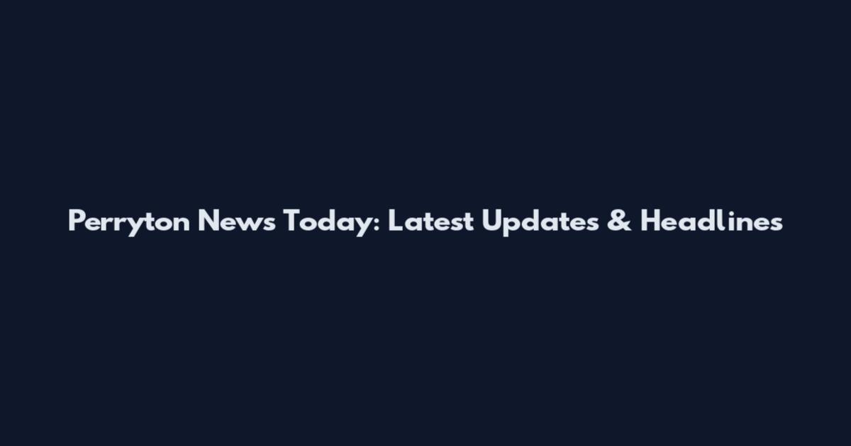 Perryton News Today: Latest Updates & Headlines