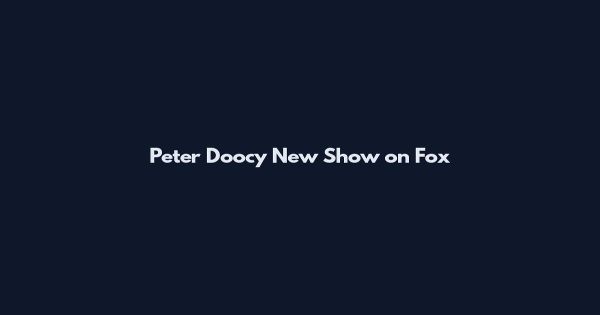 Peter Doocy New Show on Fox