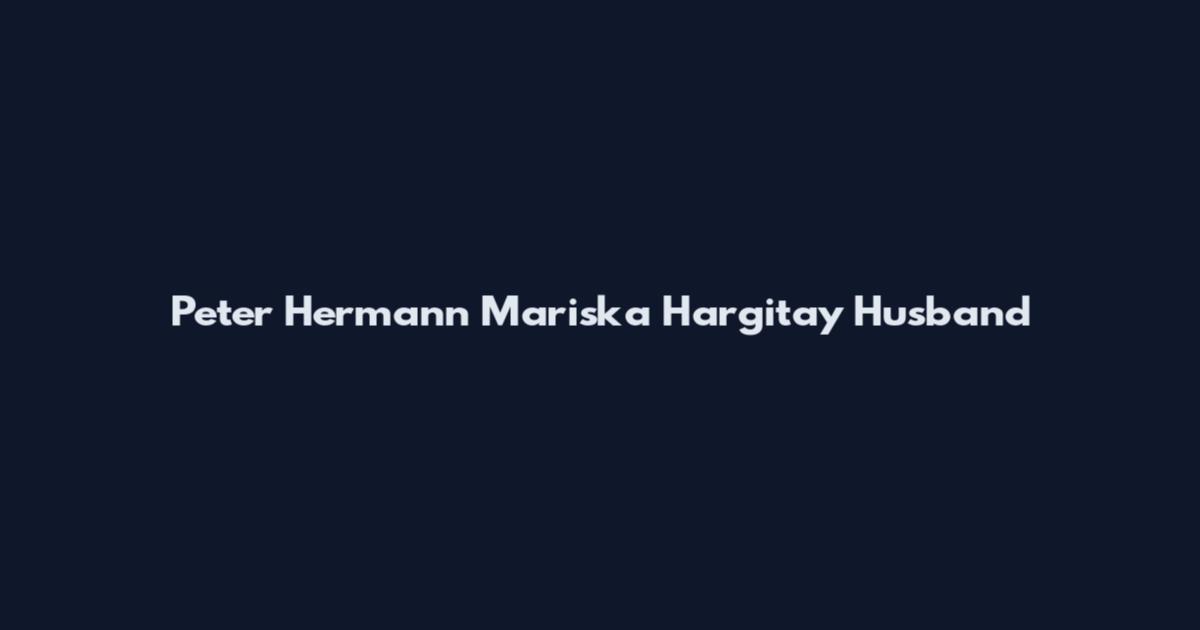 Peter Hermann Mariska Hargitay Husband