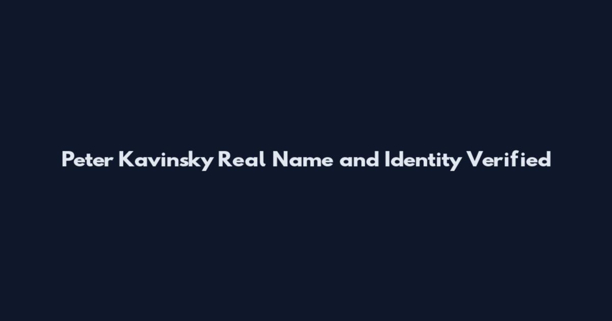Peter Kavinsky Real Name and Identity Verified