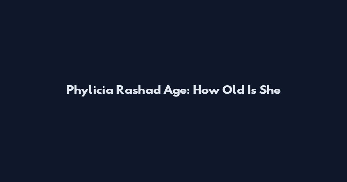 Phylicia Rashad Age: How Old Is She
