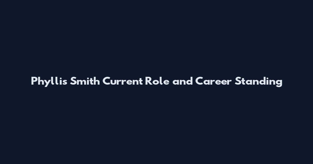 Phyllis Smith Current Role and Career Standing
