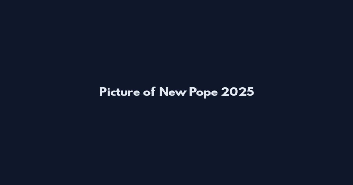 Picture of New Pope 2025