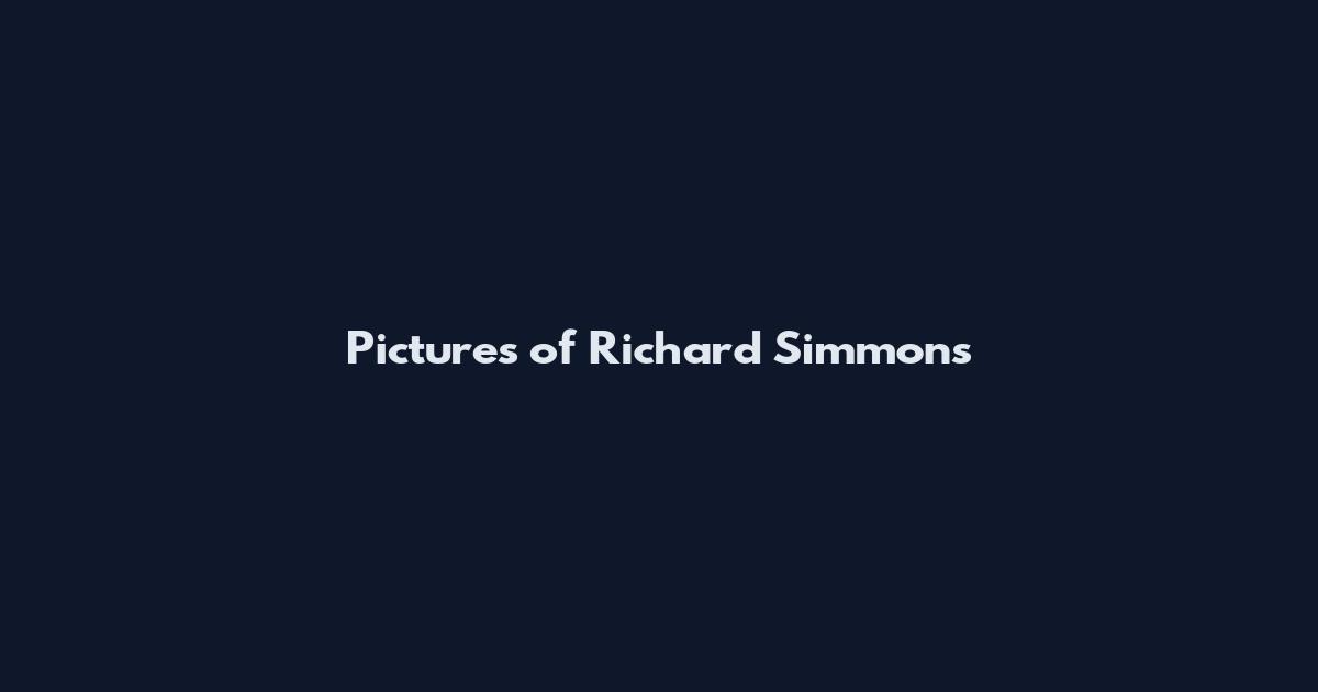 Pictures of Richard Simmons