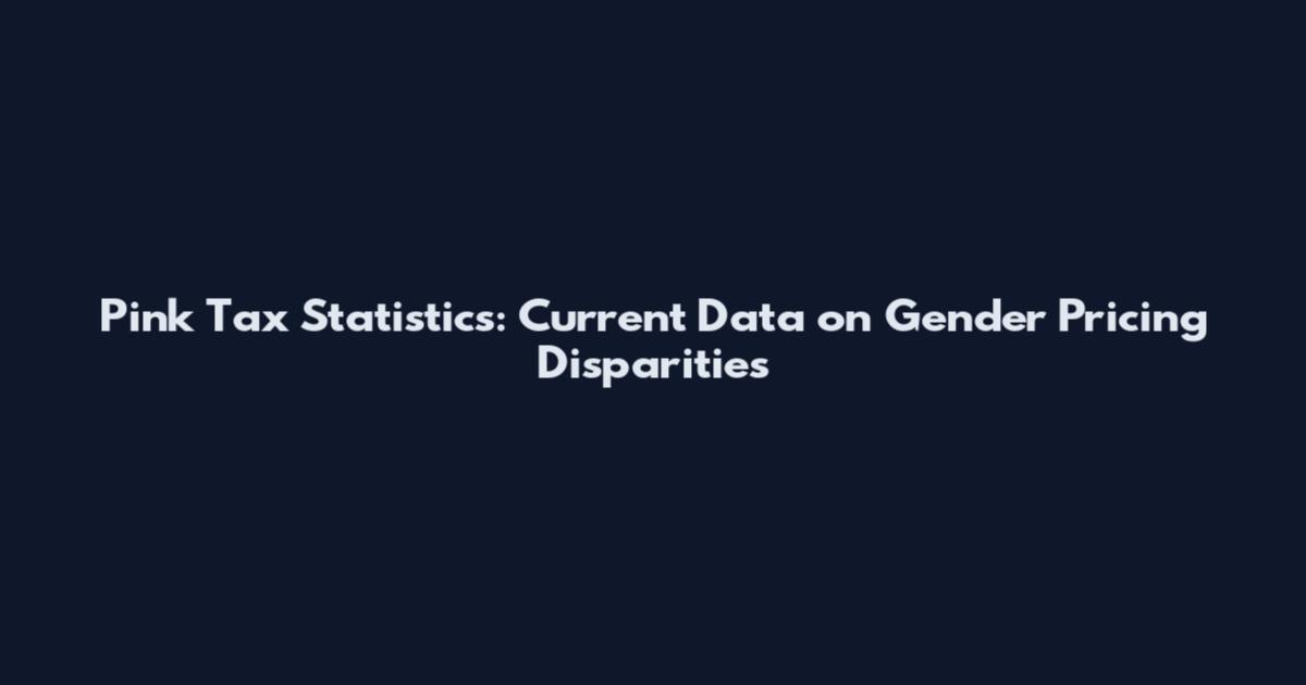 Pink Tax Statistics: Current Data on Gender Pricing Disparities