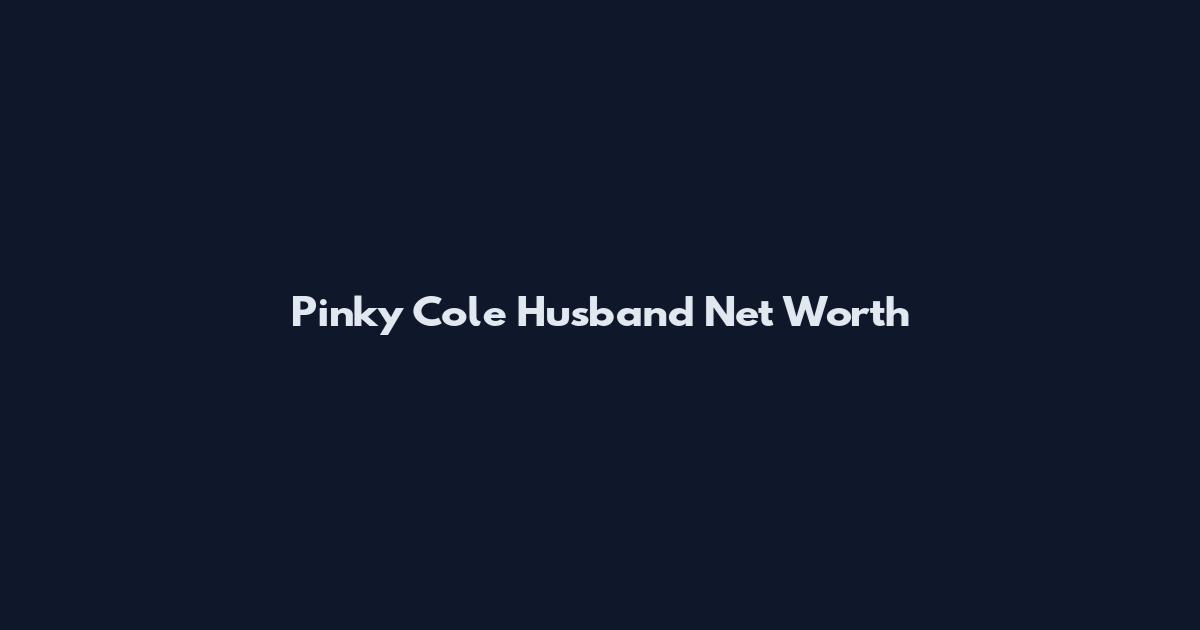 Pinky Cole Husband Net Worth