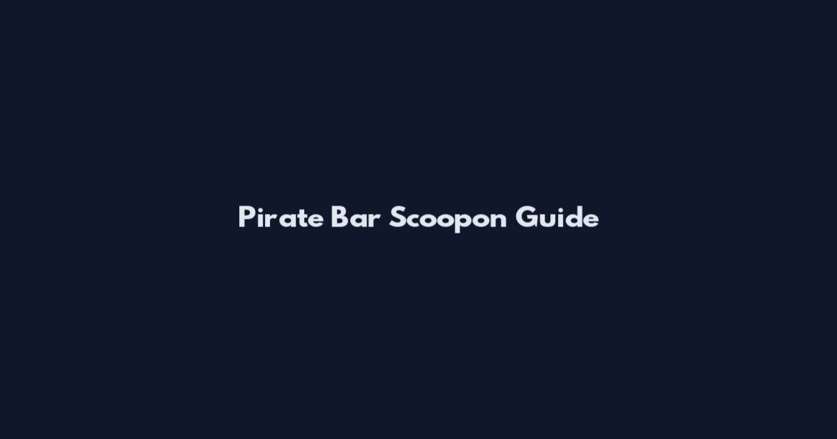 Pirate Bar Scoopon Guide