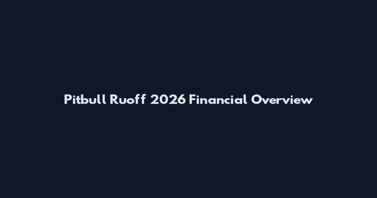 Pitbull Ruoff 2026 Financial Overview