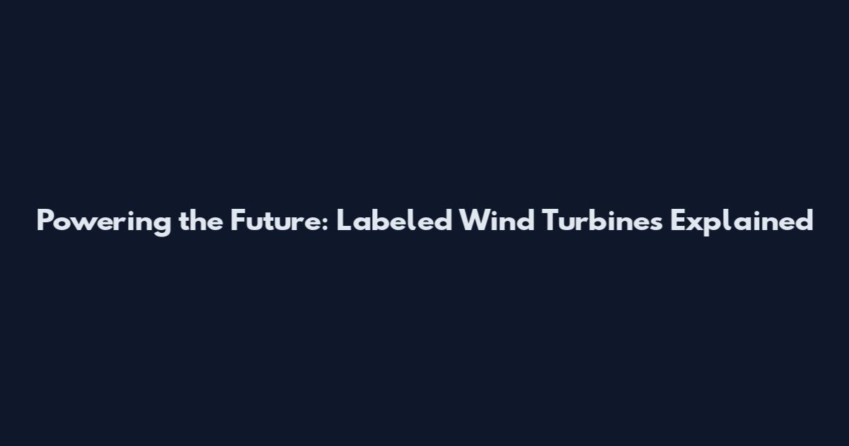 Powering the Future: Labeled Wind Turbines Explained