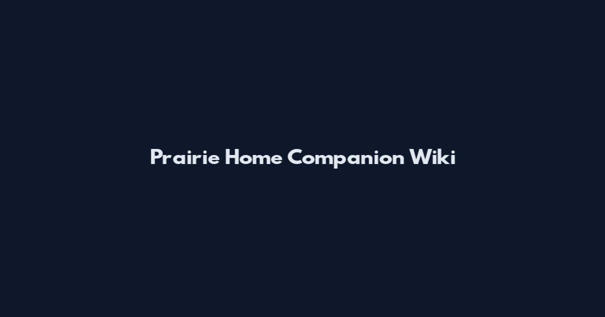 Prairie Home Companion Wiki