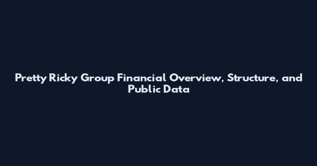 Pretty Ricky Group Financial Overview, Structure, and Public Data