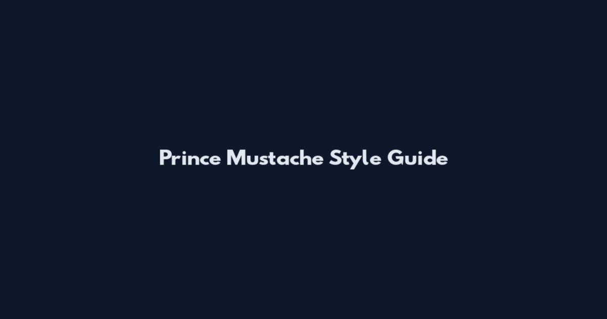 Prince Mustache Style Guide