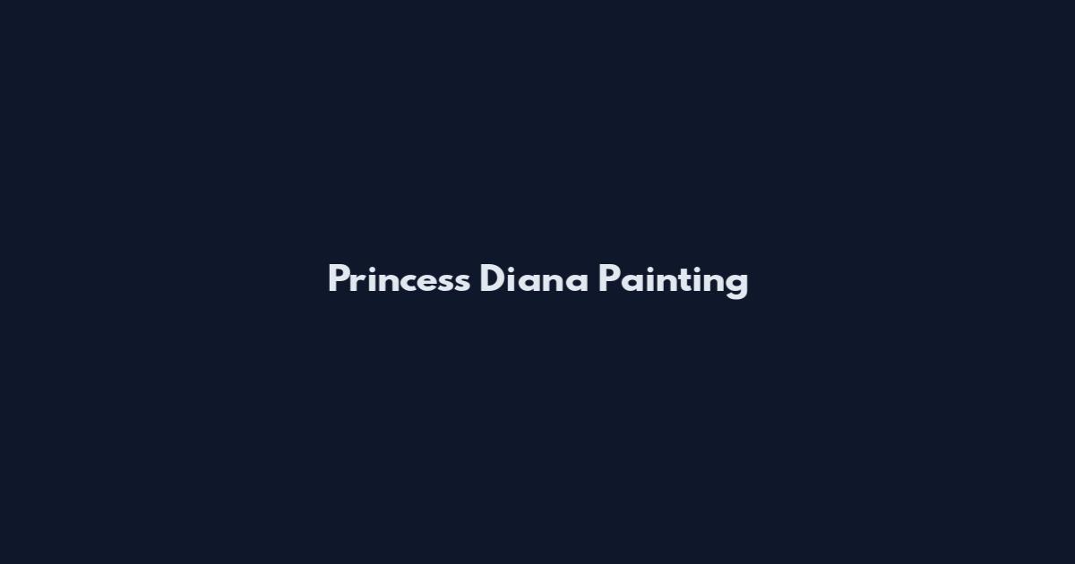 Princess Diana Painting