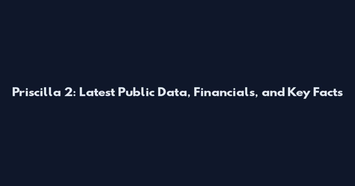 Priscilla 2: Latest Public Data, Financials, and Key Facts