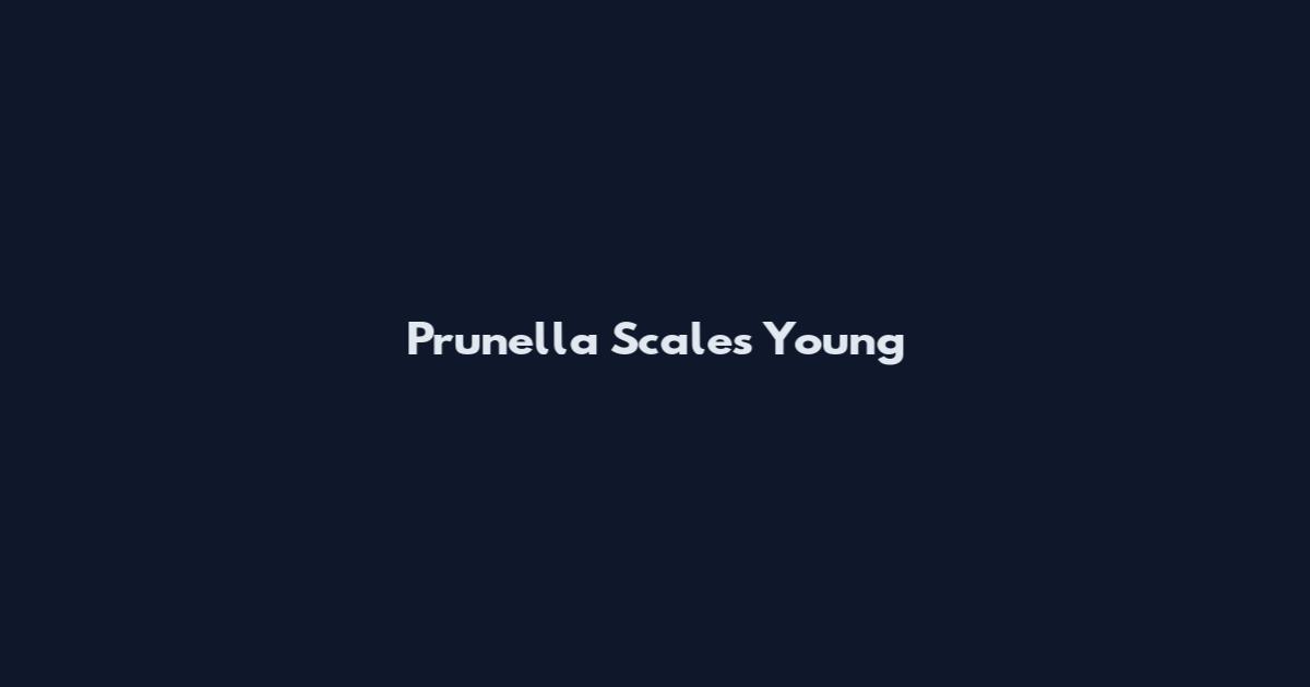 Prunella Scales Young