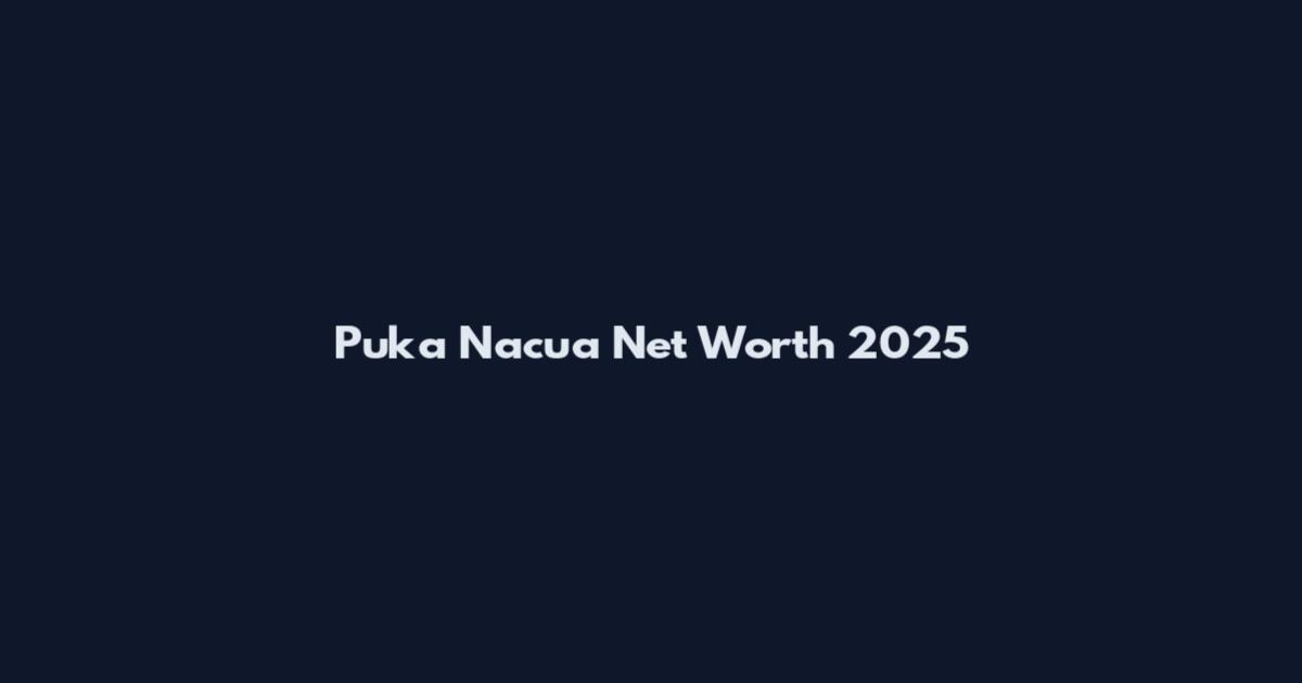 Puka Nacua Net Worth 2025