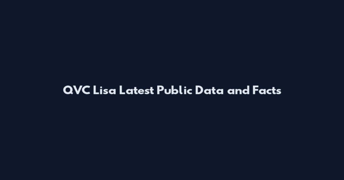 QVC Lisa Latest Public Data and Facts