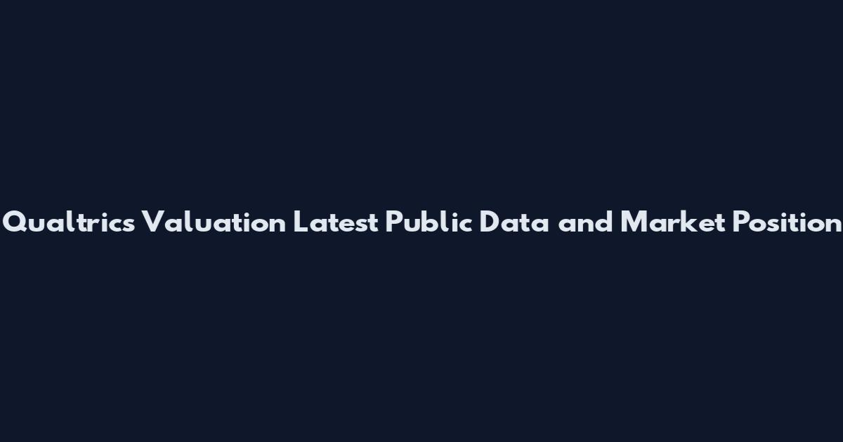 Qualtrics Valuation Latest Public Data and Market Position