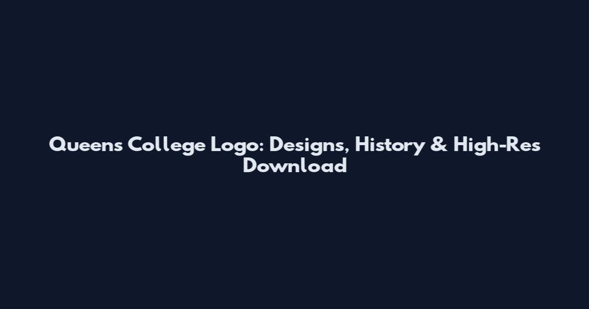 Queens College Logo: Designs, History & High-Res Download