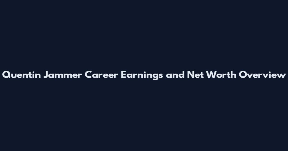Quentin Jammer Career Earnings and Net Worth Overview