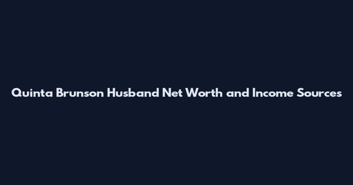 Quinta Brunson Husband Net Worth and Income Sources