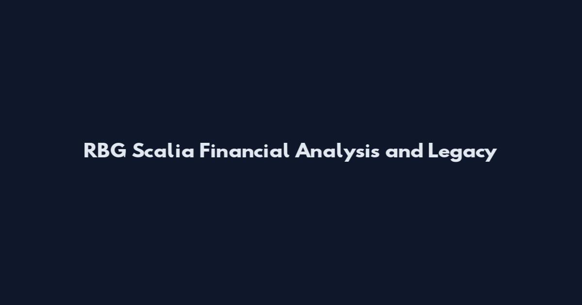 RBG Scalia Financial Analysis and Legacy