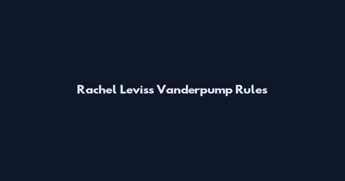 Rachel Leviss Vanderpump Rules