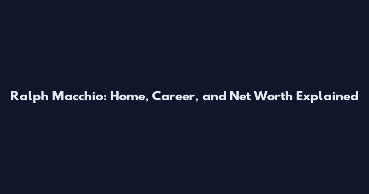 Ralph Macchio: Home, Career, and Net Worth Explained