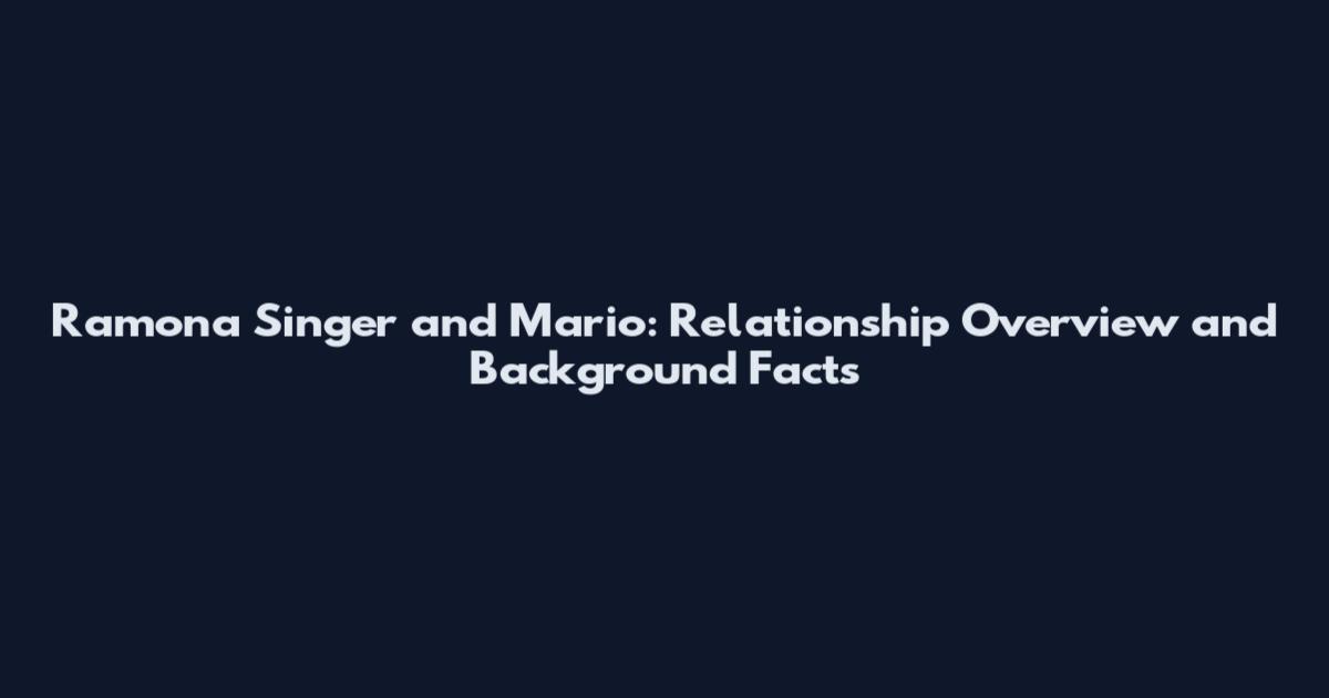 Ramona Singer and Mario: Relationship Overview and Background Facts