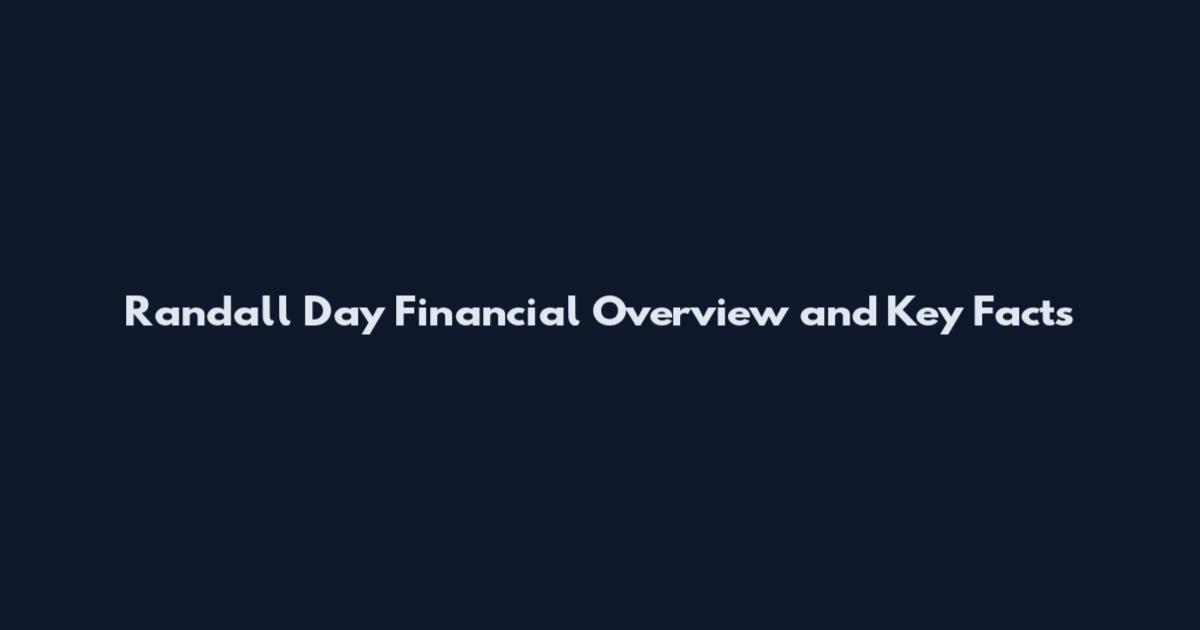 Randall Day Financial Overview and Key Facts