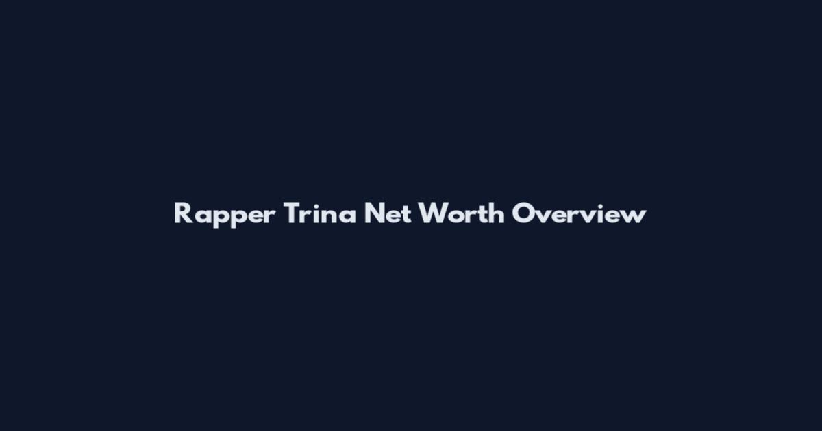Rapper Trina Net Worth Overview