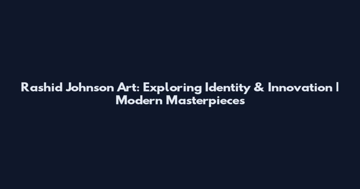 Rashid Johnson Art: Exploring Identity & Innovation | Modern Masterpieces