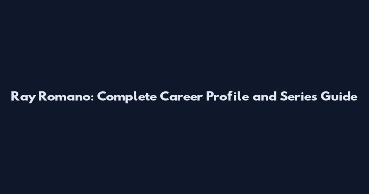 Ray Romano: Complete Career Profile and Series Guide