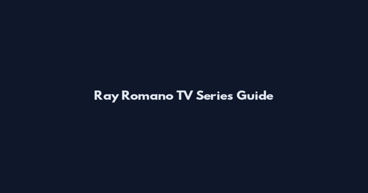 Ray Romano TV Series Guide