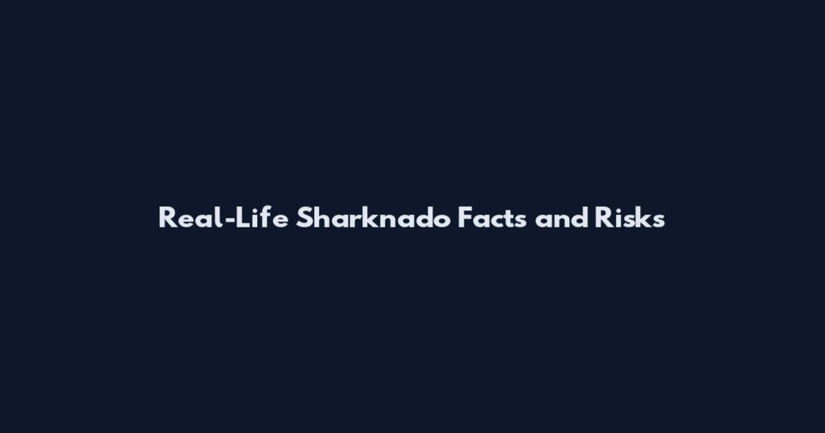 Real-Life Sharknado Facts and Risks