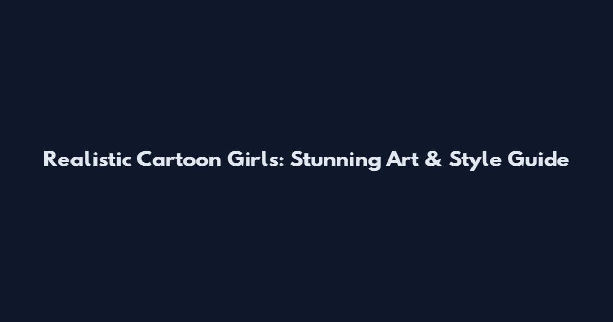 Realistic Cartoon Girls: Stunning Art & Style Guide