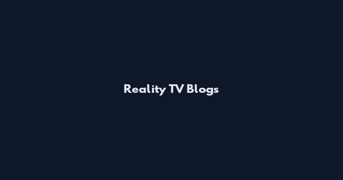 Reality TV Blogs