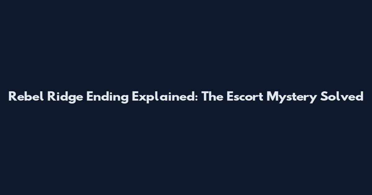 Rebel Ridge Ending Explained: The Escort Mystery Solved