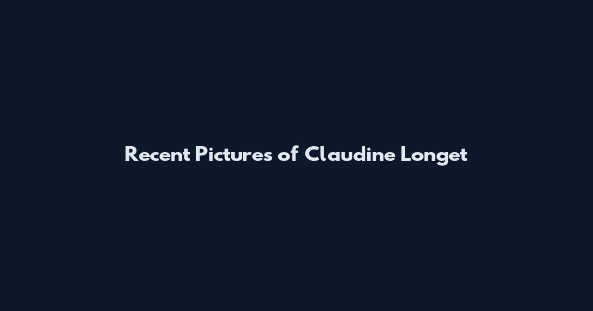 Recent Pictures of Claudine Longet