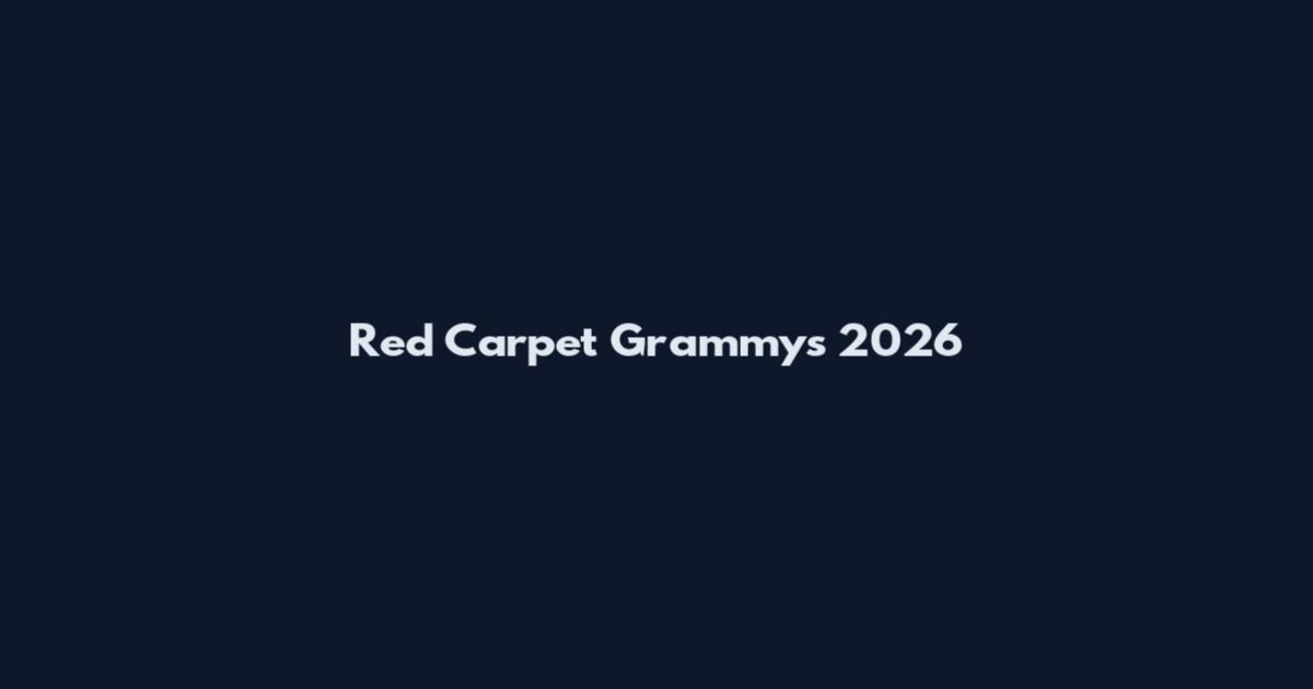 Red Carpet Grammys 2026