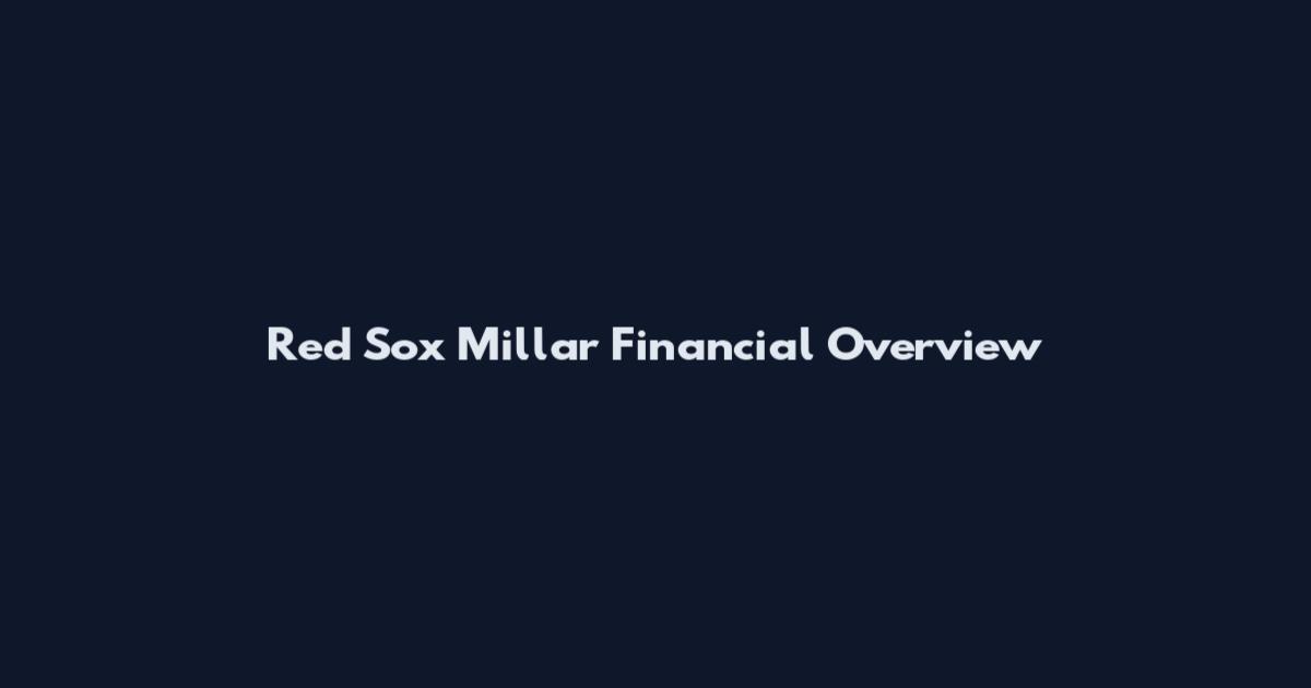 Red Sox Millar Financial Overview