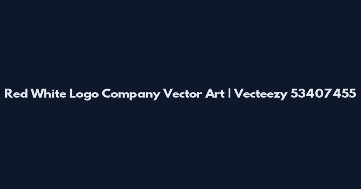 Red White Logo Company Vector Art | Vecteezy 53407455