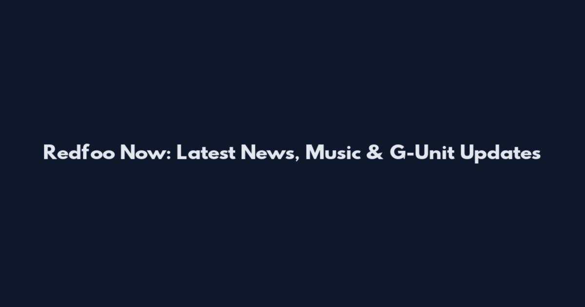 Redfoo Now: Latest News, Music & G-Unit Updates