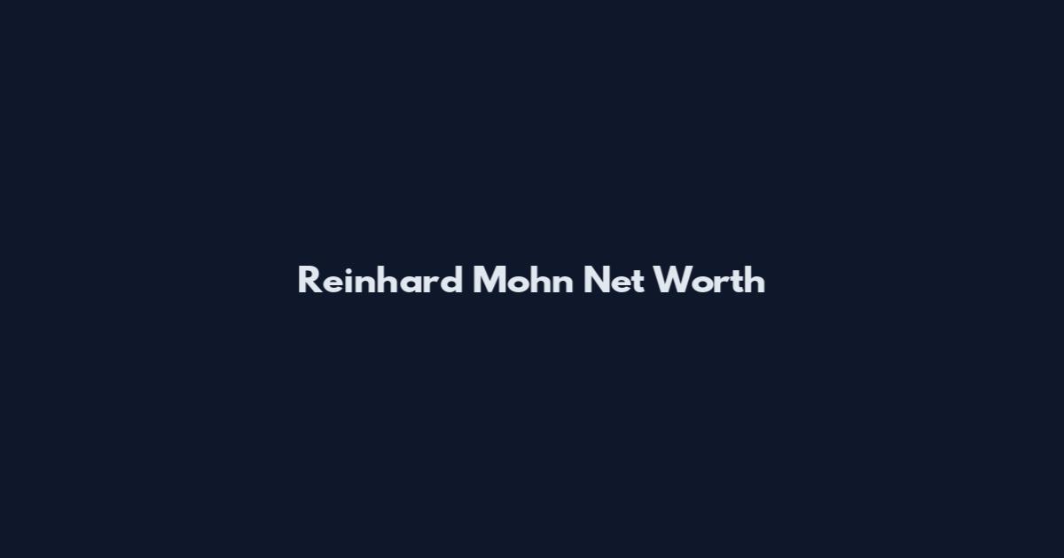 Reinhard Mohn Net Worth