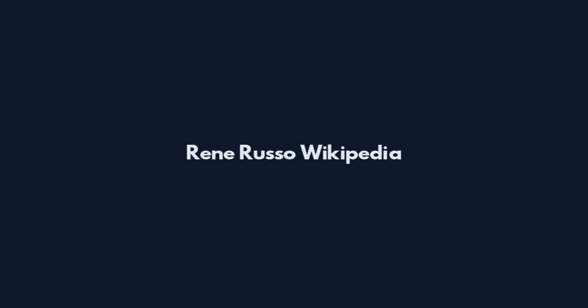 Rene Russo Wikipedia